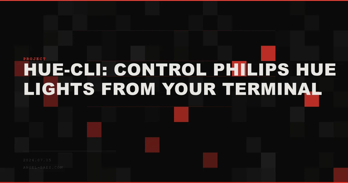 Hue-CLI: Control Philips Hue Lights from Your Terminal
