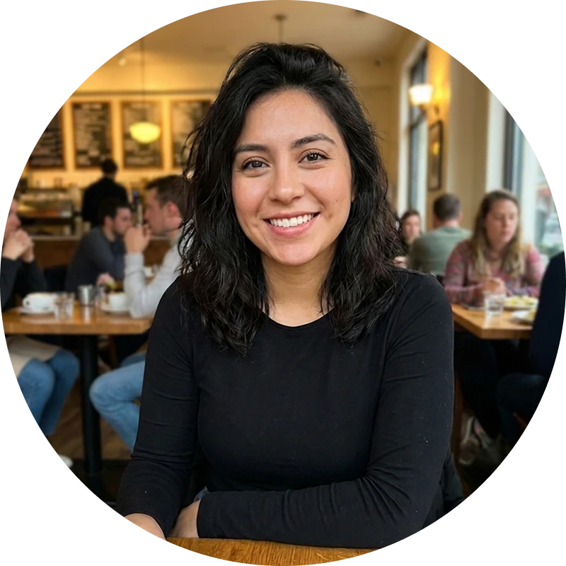 Portrait of Jazmin, the AI assistant