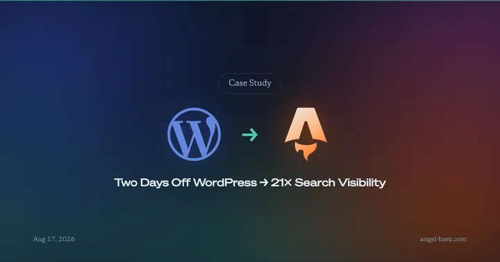 Migrating Prepa IN off WordPress in a Weekend with Claude Code